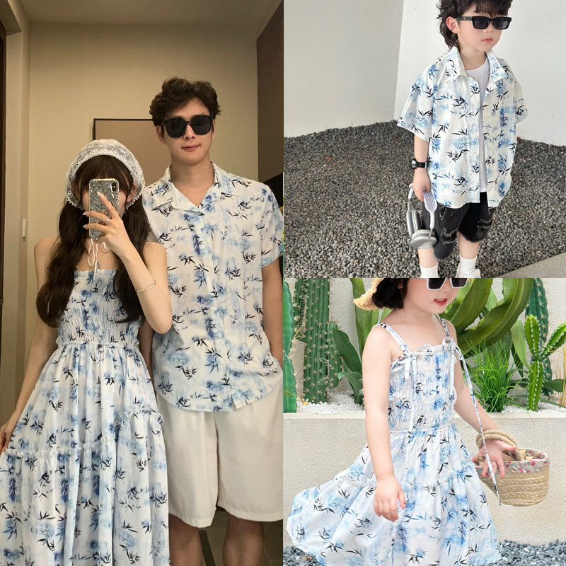 Resort Shirt Floral - 가족 어울리는 휴가 의류, 엄마 딸