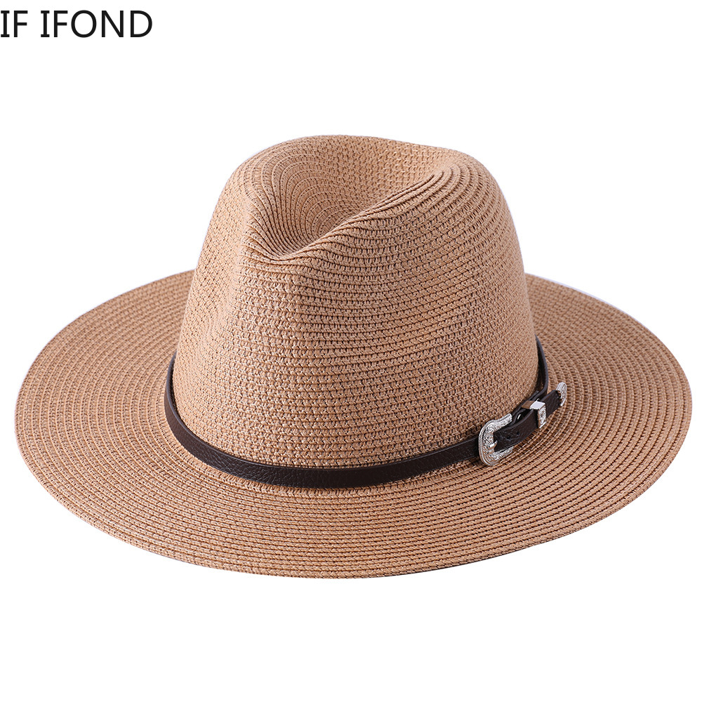 Bucket Hat Straw - 60CM 빅 사이즈 패션 밀짚 부모-자식