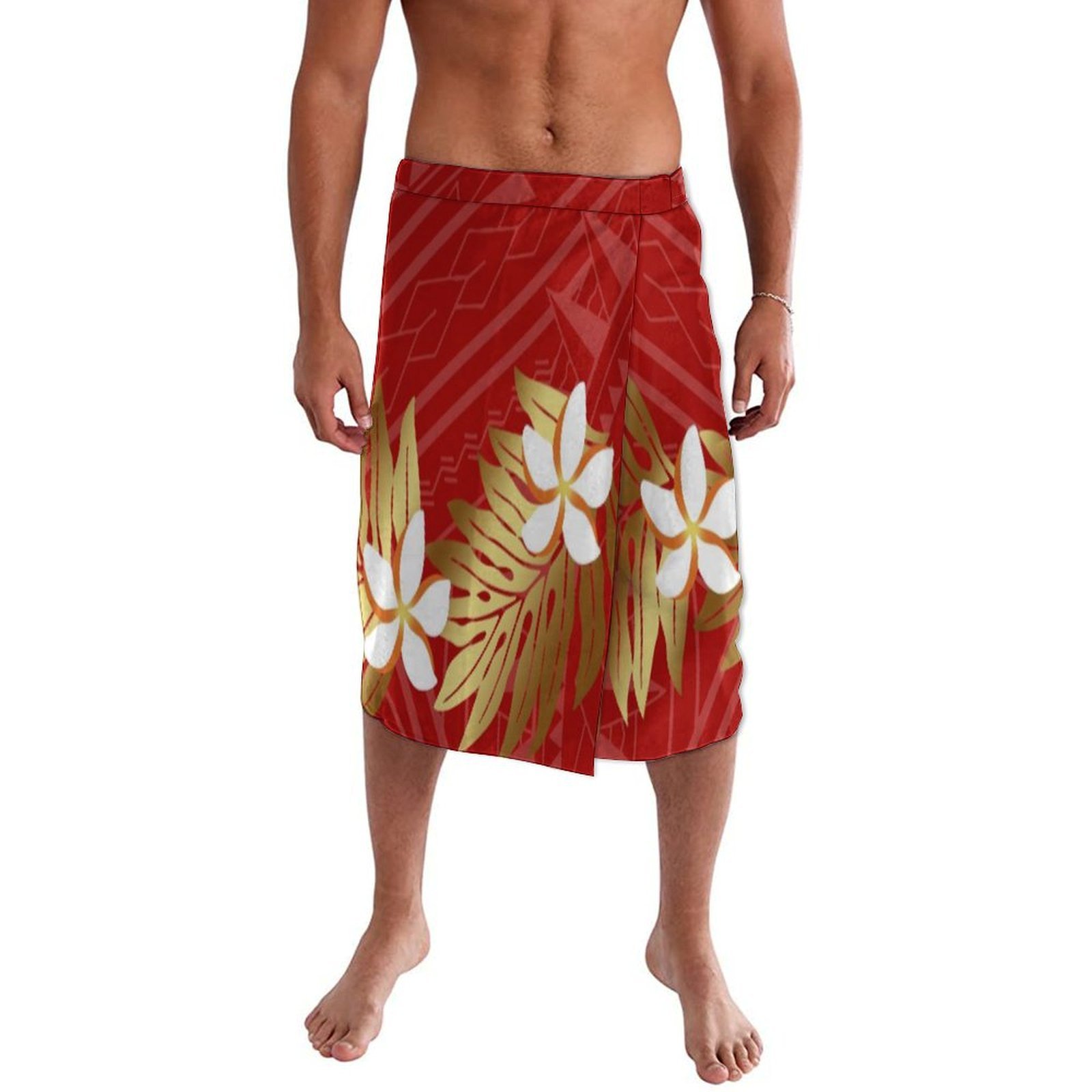 Sarong Men Wrap - 폴리네시아 섬 맞춤형 남성용 부드럽고 통기성