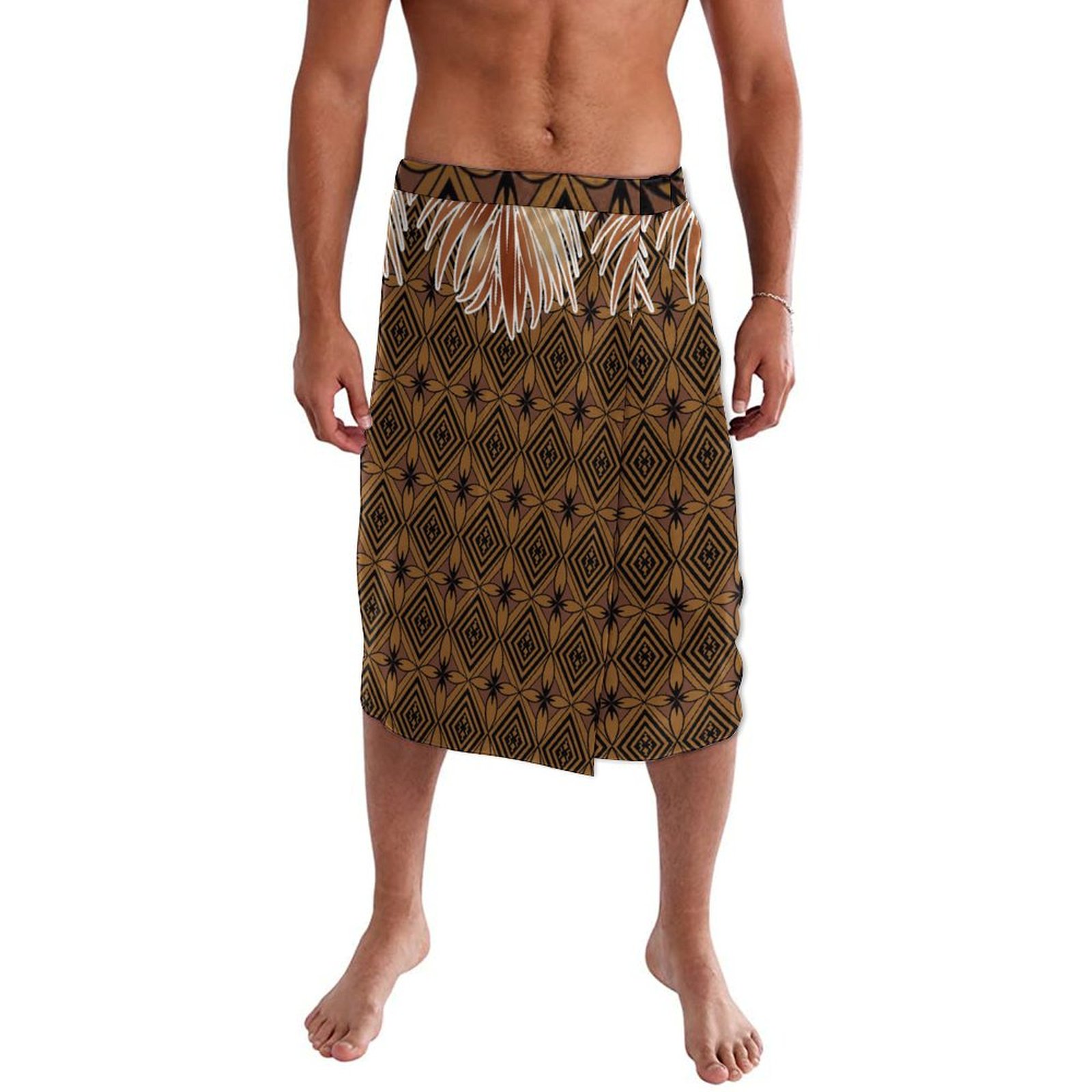 Sarong Men Wrap - 여름 전통 부족 폴리네시안 캐주얼 앞치마,