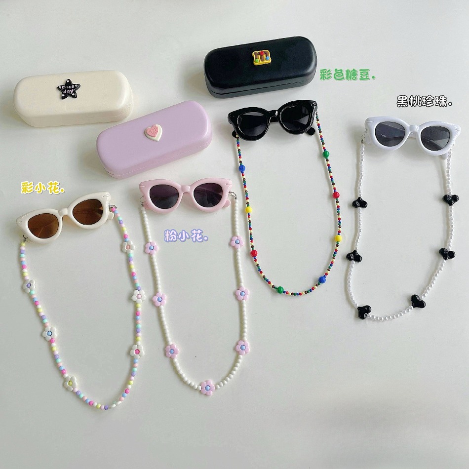 Sunglass Retainer Cord - 귀여운 소녀 하트 모양 UV400 선글라스