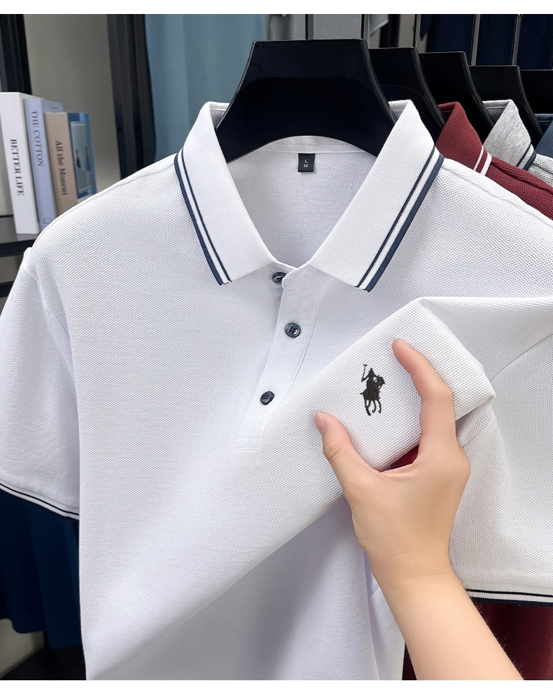 여름 스트라이프 칼라 폴로 셔츠, 100% 통기성 피케 - Polo Shirt Pique 리뷰 및 가격