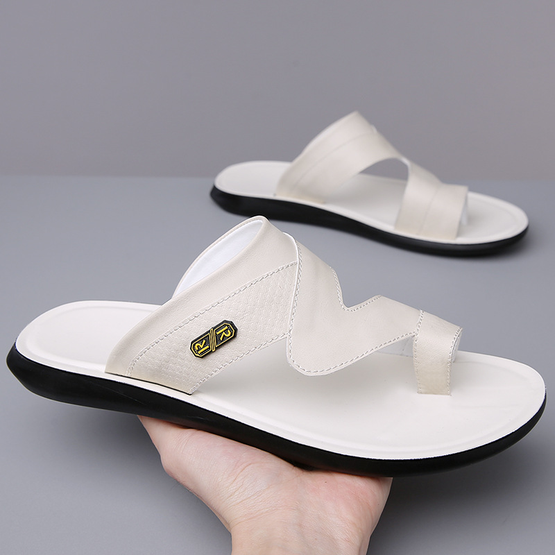 남성용 2026 신상 가죽 샌들 통기성 미끄럼 방지 경 - Flip Flop Leather Men 리뷰 및 가격