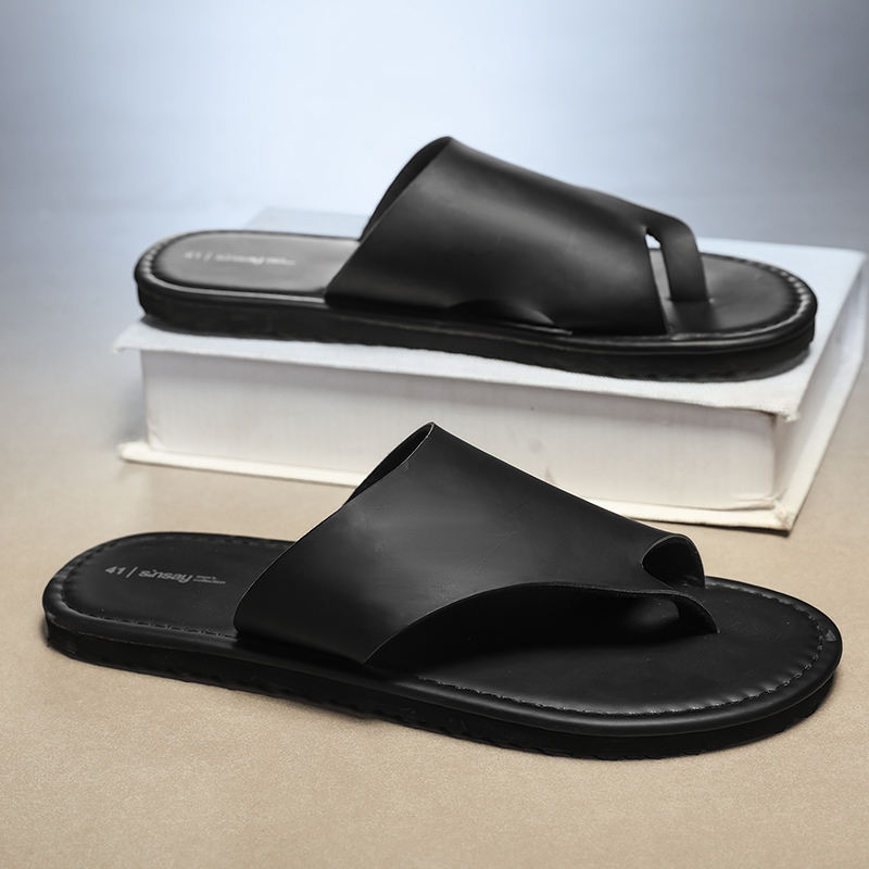 고품질 남성 슬리퍼 패션 플립플롭 가죽 통기성 샌들 미 - Flip Flop Leather Men 리뷰 및 가격