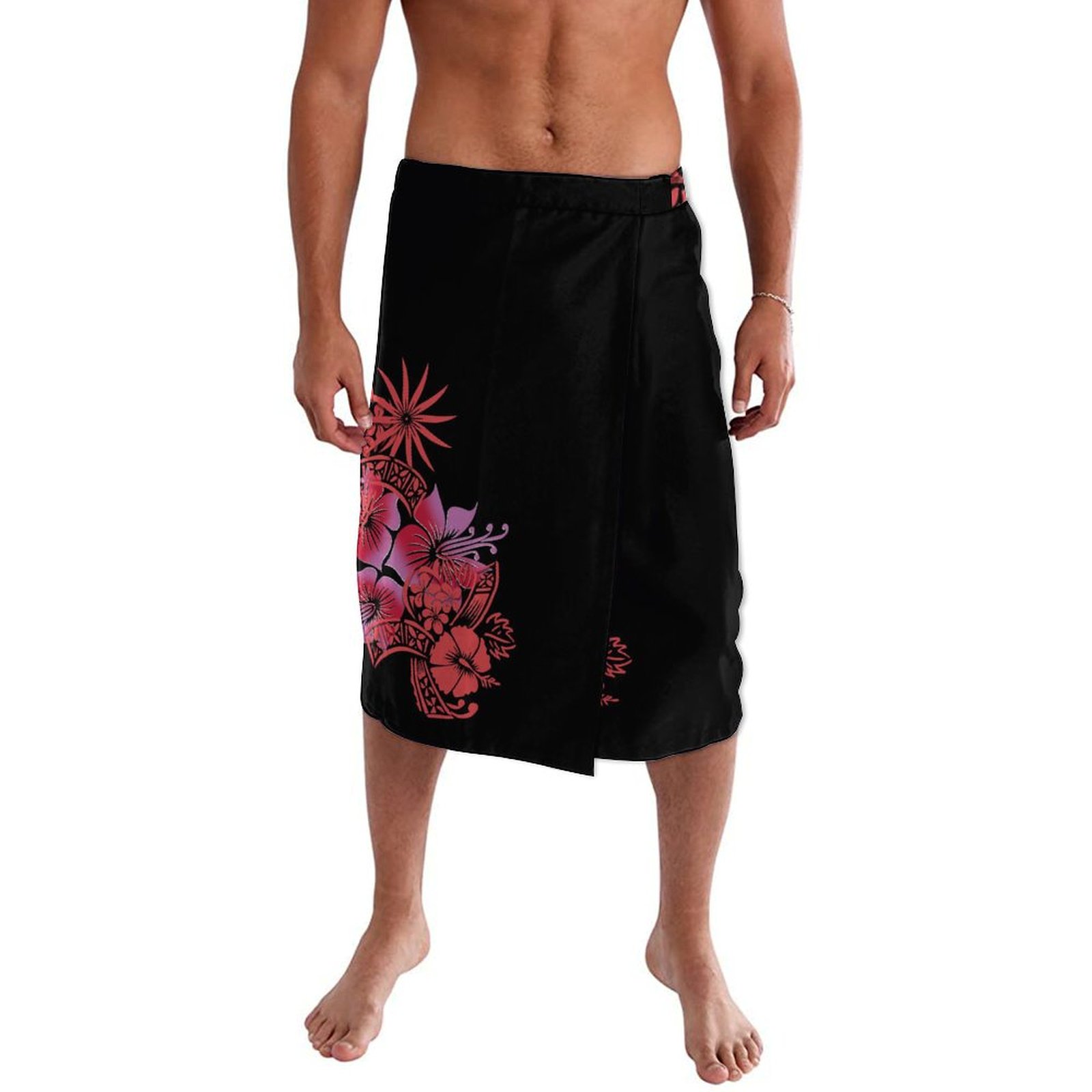 하와이안 에스닉 스타일 남성 랩 드레스 폴리네시안 아일 - Sarong Men Wrap 리뷰 및 가격