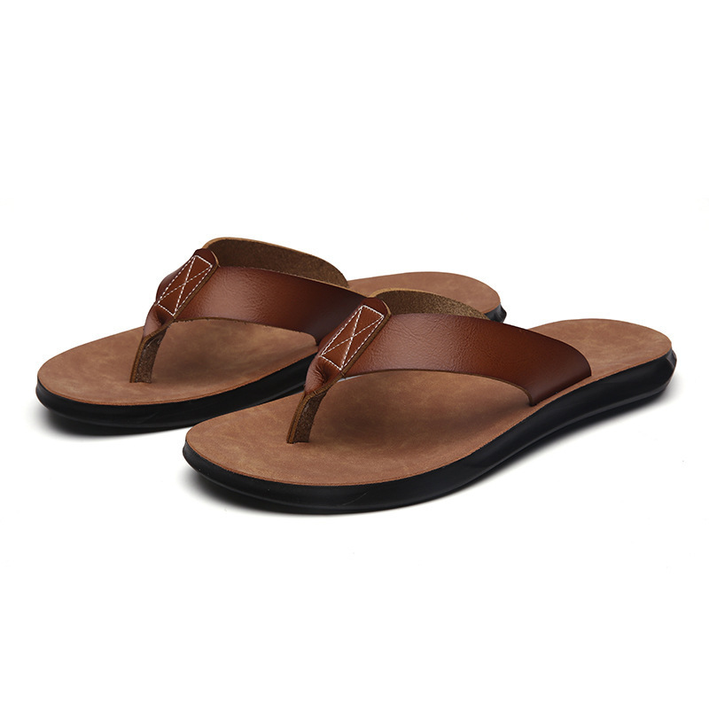 38-47 남성용 새 이탈리아 가죽 플립플롭 캐주얼 쿨 - Flip Flop Leather Men 리뷰 및 가격