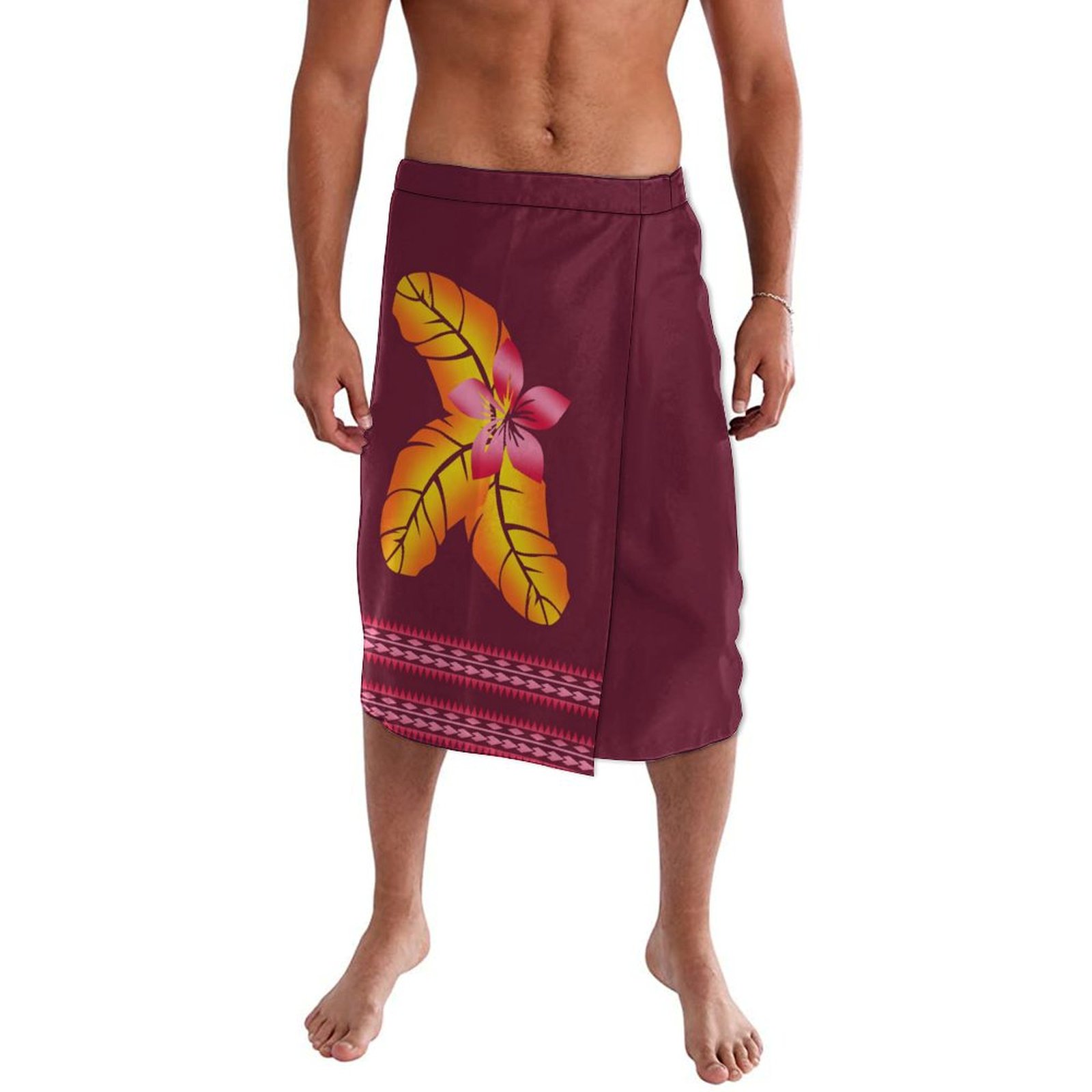 남성용 랩 원피스 폴리네시안 섬, 맞춤형 빈티지 아트  - Sarong Men Wrap 리뷰 및 가격