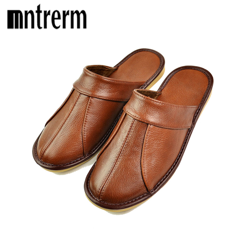 Mntrerm-봄 슬립온 남성 슬리퍼, 부드럽고 편안한 - Flip Flop Leather Men 리뷰 및 가격
