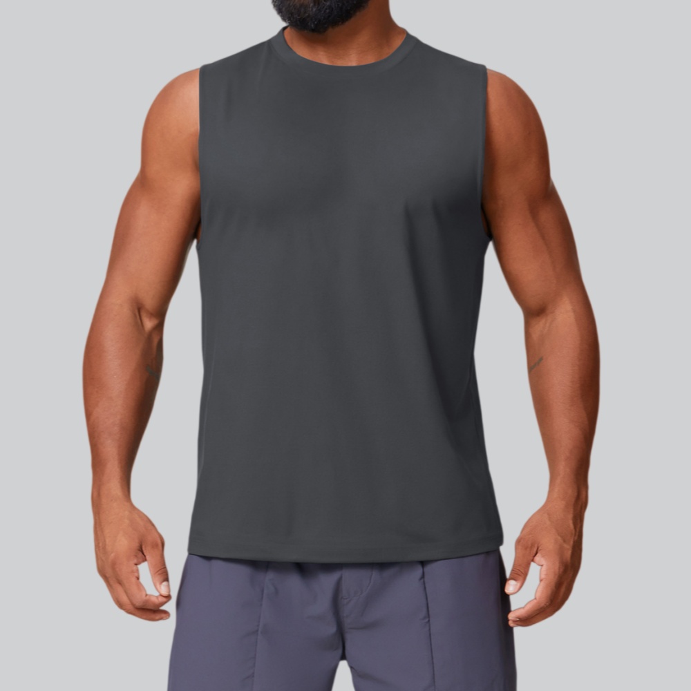 남성 피트니스 탱크탑 여름 솔리드 컬러 스포츠 베스트  - Tank Top Muscle 리뷰 및 가격