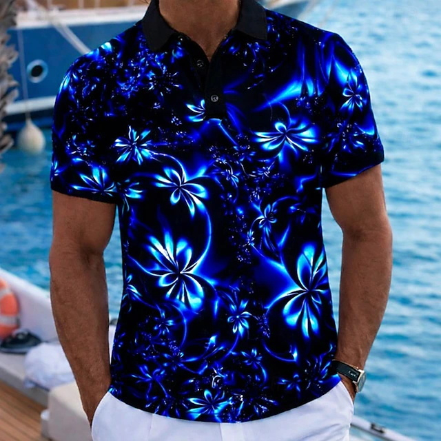 2026 여름 리조트 스타일 그린 네온 플로럴 남성용  - Resort Shirt Floral 리뷰 및 가격