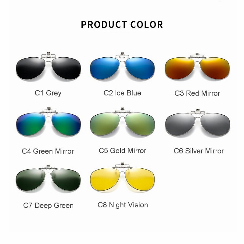 편광 선글라스 안경에 렌즈 클립 야간 투시경 노란색 항 - Sunglasses Aviator Polarized 리뷰 및 가격