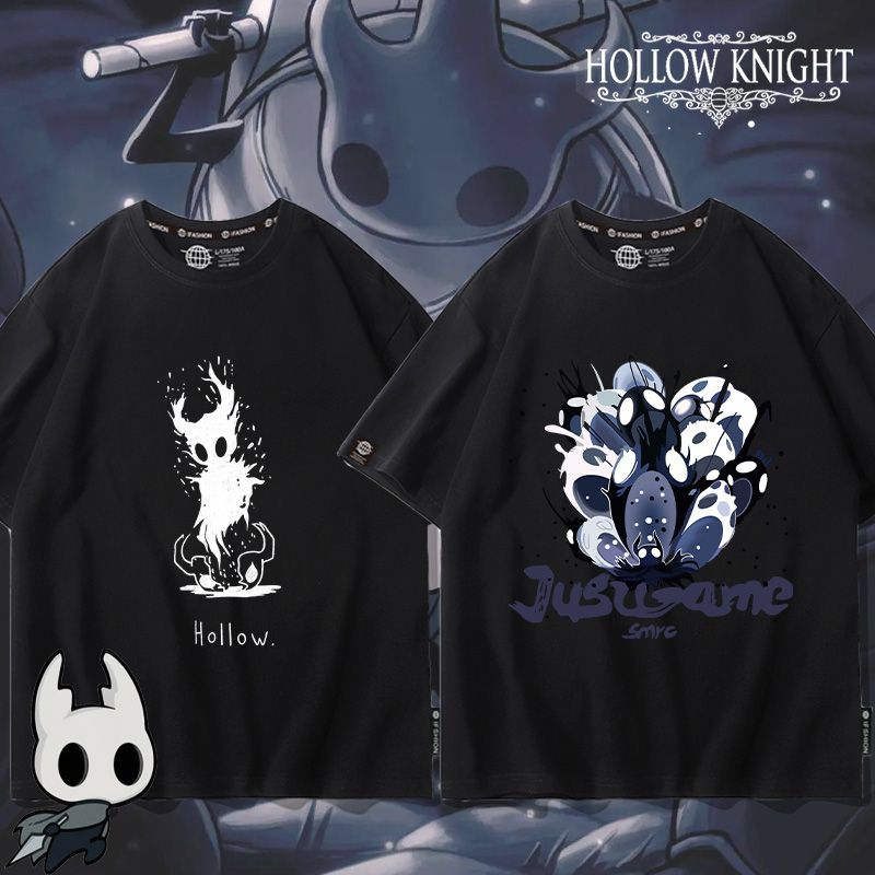 Hollow Knight 여름 반팔 크루넥 티셔츠 애니 - Tee Graphic Print 리뷰 및 가격