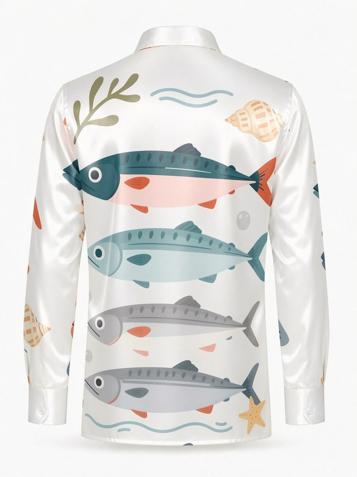 남성용 고급 새틴 긴팔 칼라 셔츠 부드럽고 윤기나는 드 - Resort Shirt Floral 리뷰 및 가격