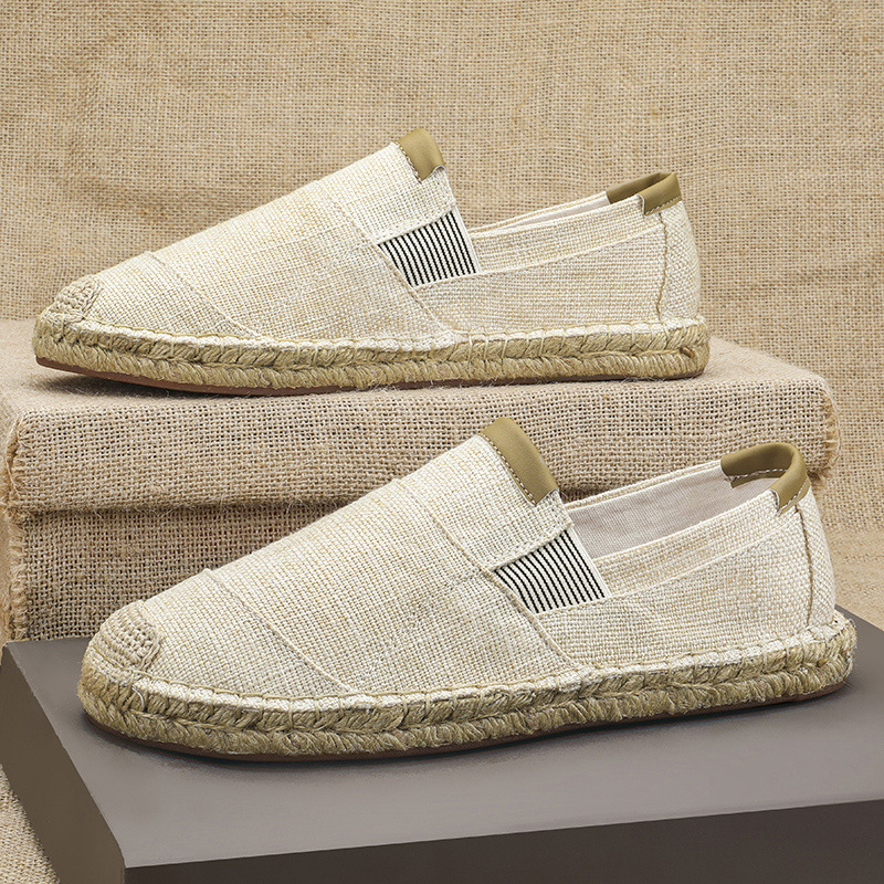 2025 신상 남성 린넨 캐주얼 신발 여성 수제 직조  - Espadrille Slip On 리뷰 및 가격