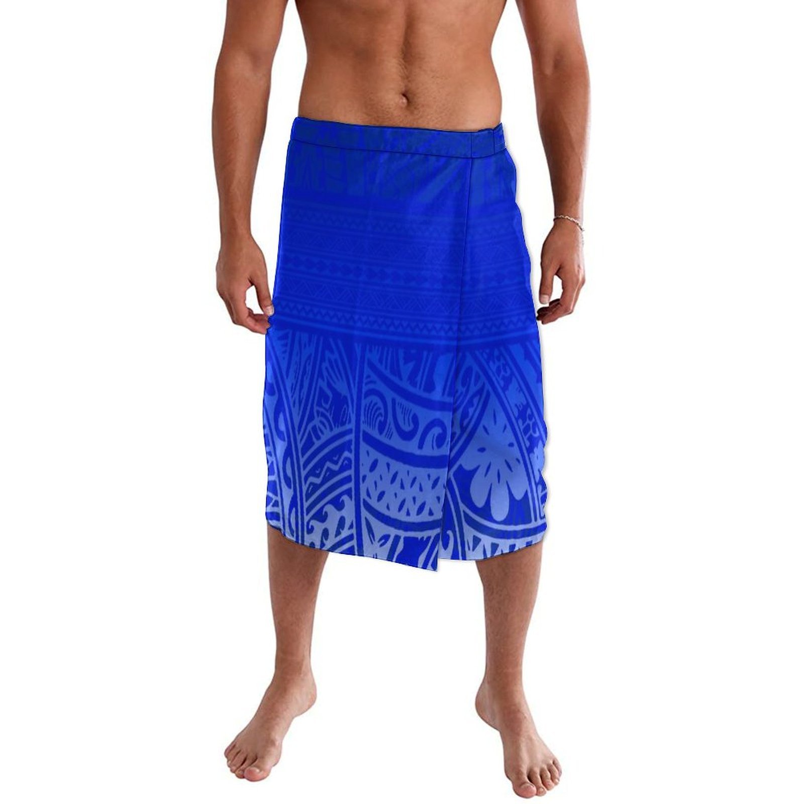 하와이 아일랜드 맞춤형 남성용 소프트 블루 미드리프 스 - Sarong Men Wrap 리뷰 및 가격