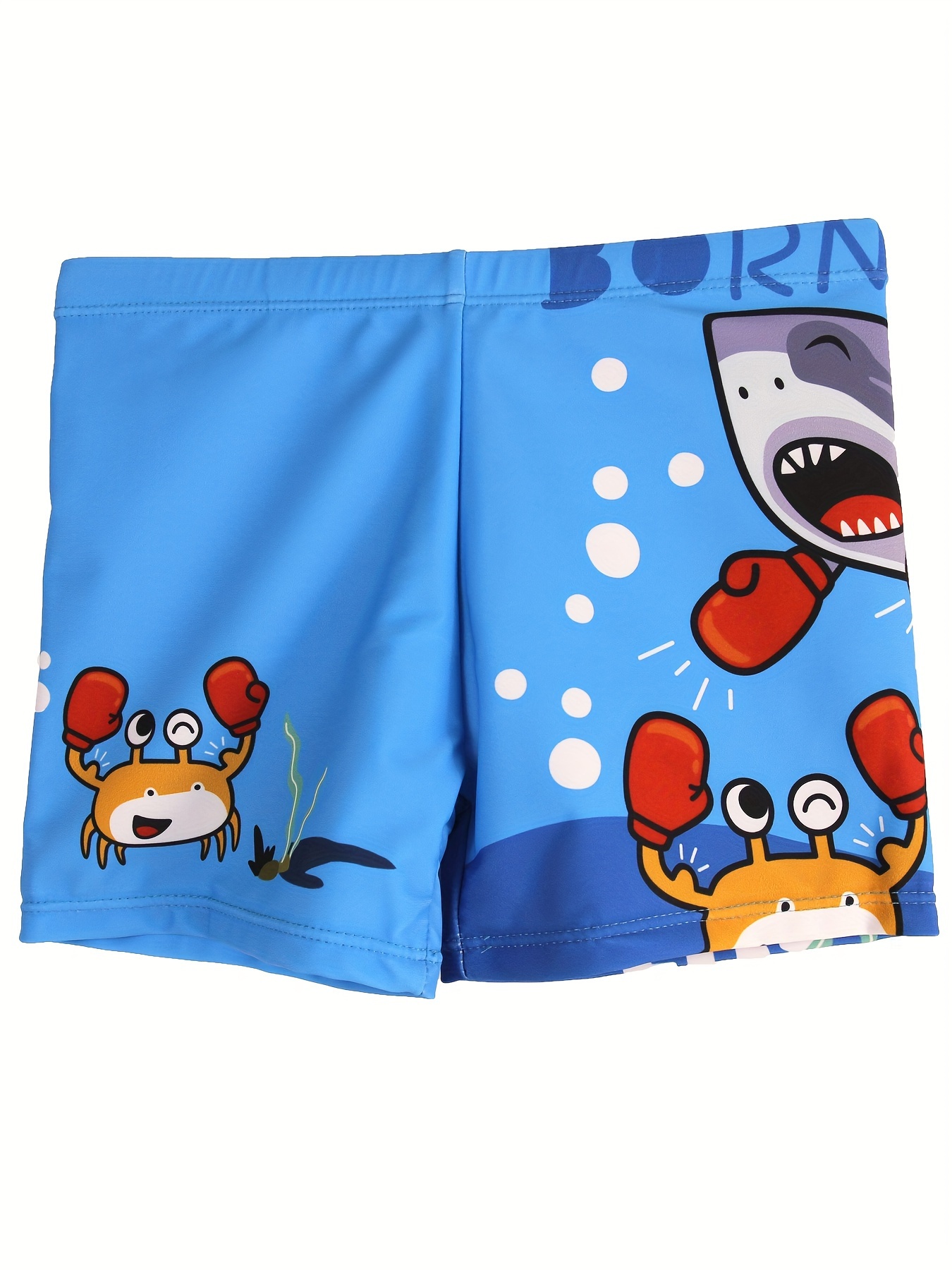 만화 복싱 게 및 상어 패턴 빠른 건조 수영 트렁크,  - Swim Trunk Quick Dry 리뷰 및 가격